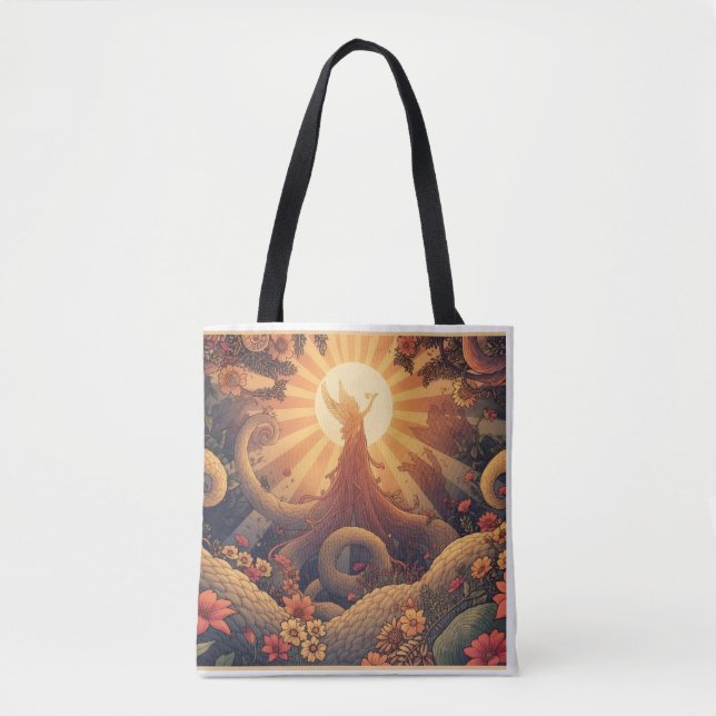 Hippie Tote Tygkasse (Framsida)