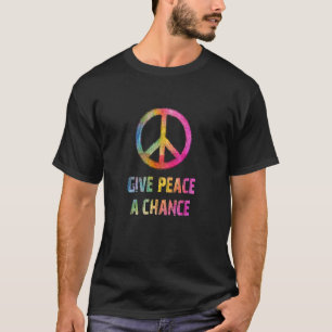 Hippie Tshirts Rainbow Ge Peace a Chance 1960 s R