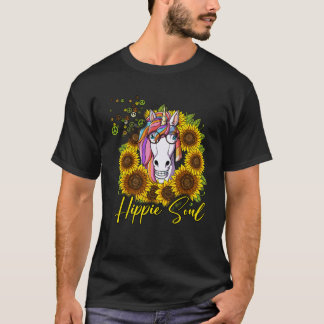 Hippie Unicorn Solros Hippie Soul T Shirt