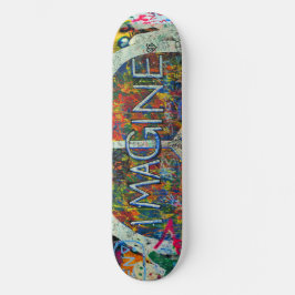 Hippie Väggkonst Mini Skateboard Bräda 18,5 Cm