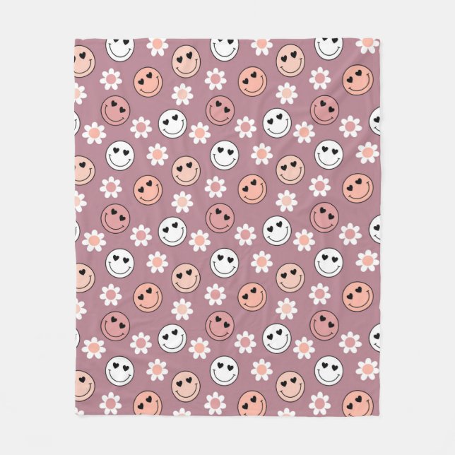 Hippie Valentines day Fleecefilt (Framsidan)