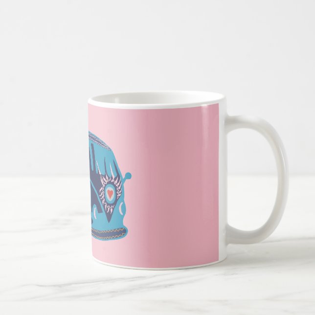 Hippie Van  325 ml  Klassisk vit mugg (Höger)