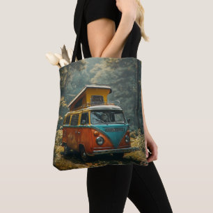 Hippie Van All-Over Print Totebag Tygkasse