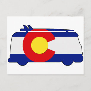 Hippie Van - Colorado Vykort