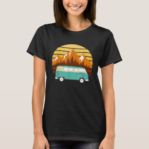 Hippie Van Eighties Retro Vandweller Road Resa T Shirt