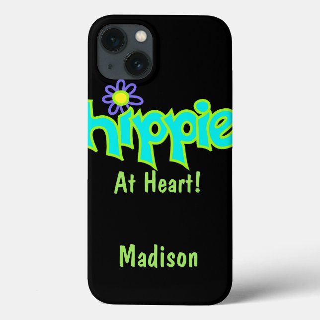 Hippie vid Heart Turcos Namn Personanalized (Baksida)