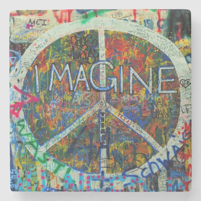 Hippie Wall Art Stenunderlägg (Framsidan)