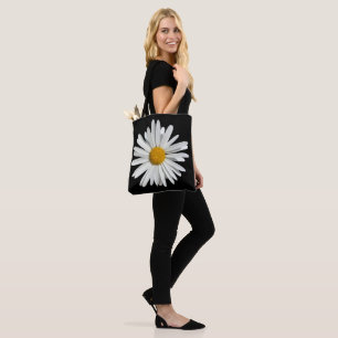 Hippie White Daisy Flower Blommar - Trendig Mode Tygkasse