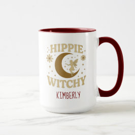 Hippie Witchy Måne & Fairy Unisex Mugg