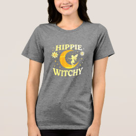 Hippie Witchy Måne & Fairy Unisex T Shirt