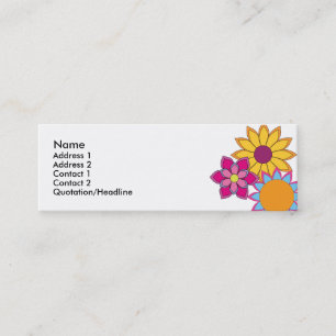 Hippieblommor Mini Visitkort