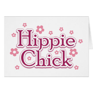 Hippiechick Hälsningskort