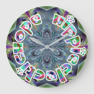 HippieClecticHope APL 20-13 Fractal Stor Klocka