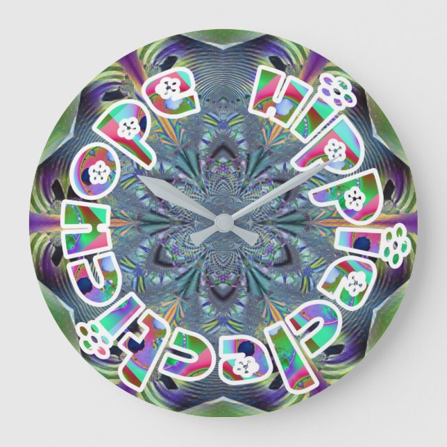 HippieClecticHope APL 20-13 Fractal Stor Klocka (Framsida)