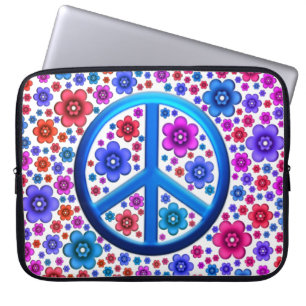 Hippiefredstecken Laptop Fodral