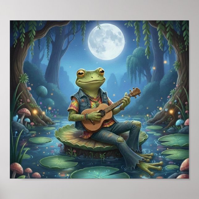 HippieFrogMusiker Poster (Framsidan)