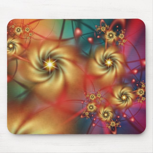 Hippiehimmel Mousepad - visa dina riktiga färger! Musmatta (Framsidan)