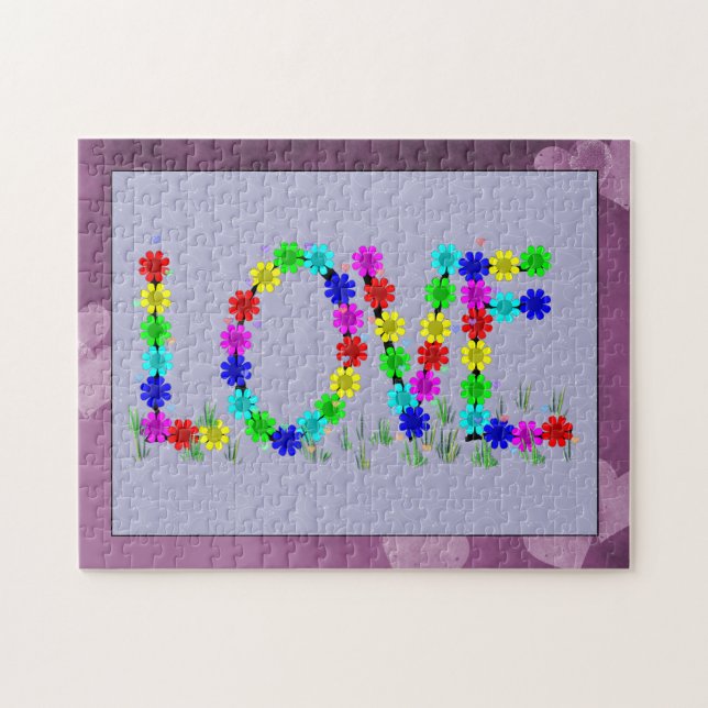 Hippiekärlekblommor Pussel (Horisontell)