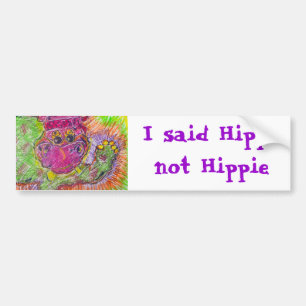 Hippiepotamos Hippieflodhäst Bildekal