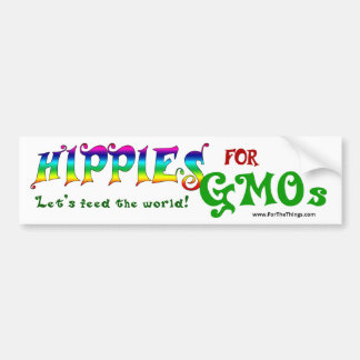 Hippies för GMOs-bildekal Bildekal
