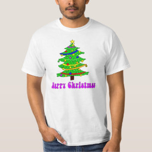 Hippies lyckliga julgran t-shirt