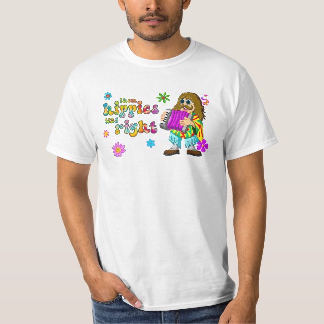 hippies var höger t shirt (Framsida)