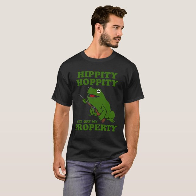 Hippity Hoppity får av min egendomT-tröja - groda Tröja (Hel framsida)