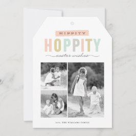 Hippity Hoppity Påsk | Foto Collage Påsk Julkort