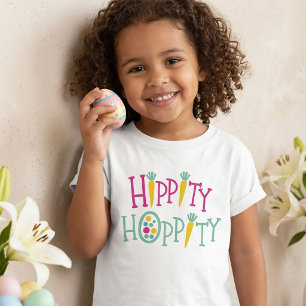 Hippity Hoppity Påsk T-Shirt för barn