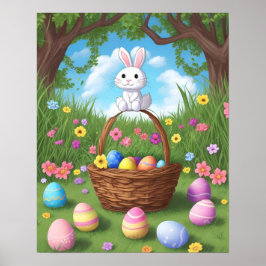 Hippity Skutt Bunny Poster