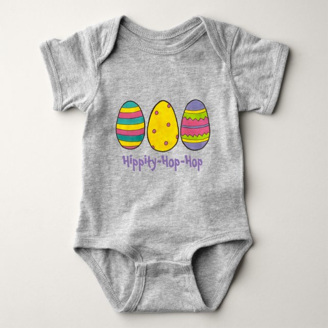 Hippity-Skutt-Skutt Rosa Påskhare  Egg Hunt Eggs Tee (Framsida)