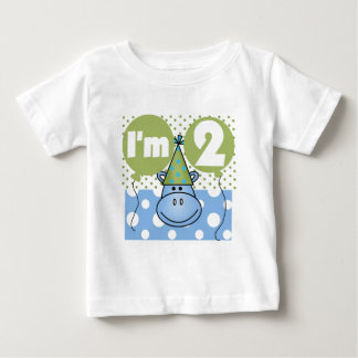 Hippo 2:a födelsedag Tshirts och gåvor