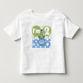 Hippo 2:a födelsedag Tshirts och gåvor