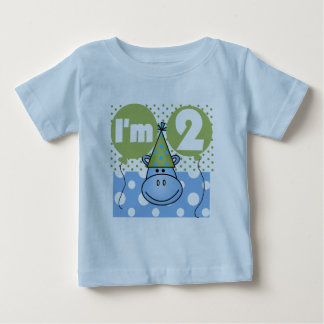 Hippo 2:a födelsedag Tshirts och gåvor