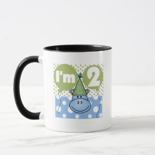 Hippo 2:a födelsedag Tshirts och gåvor Mugg