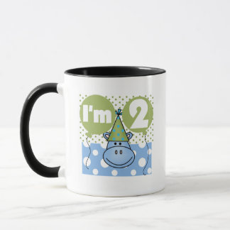 Hippo 2:a födelsedag Tshirts och gåvor Mugg