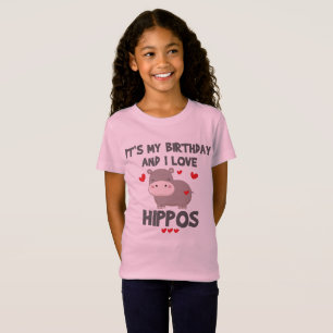 Hippo Älskare Det är min födelsedag och jag Kä T Shirt