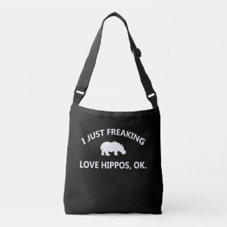 Hippo Älskare Gift| Jag bara Freaking Kärlek Hippo Axelväska