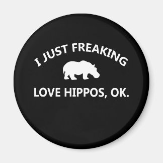 Hippo Älskare Gift| Jag bara Freaking Kärlek Hippo Magnet