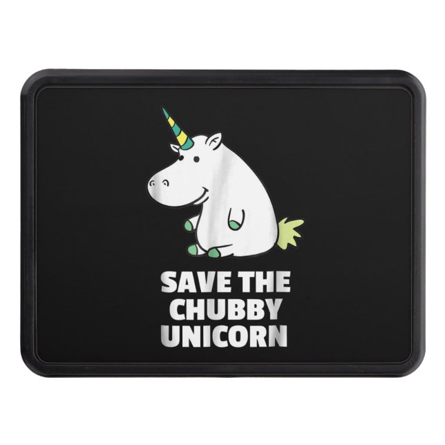 Hippo Älskare Gift| Knubbig Unicorn Hippo| Cute Hi Dragkroksskydd (Framsidan)