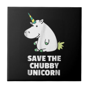 Hippo Älskare Gift  Knubbig Unicorn Hippo  Cute Hi Kakelplatta