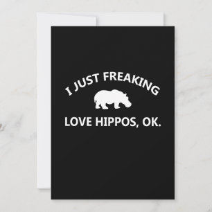 Hippo Älskarpresent Jag älskar helt enkelt Hippo Tack Kort