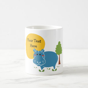 Hippo Anpassa med text Kaffemugg
