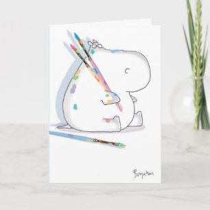 HIPPO ARTIST Birthday Kort