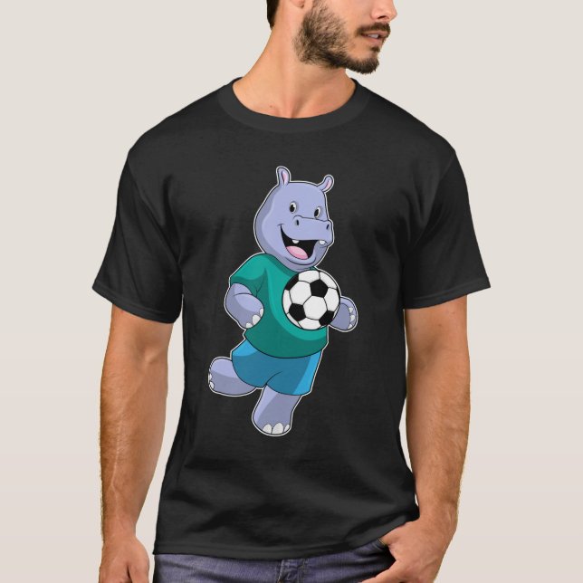 Hippo as Soccer player with Soccer T Shirt (Framsida)
