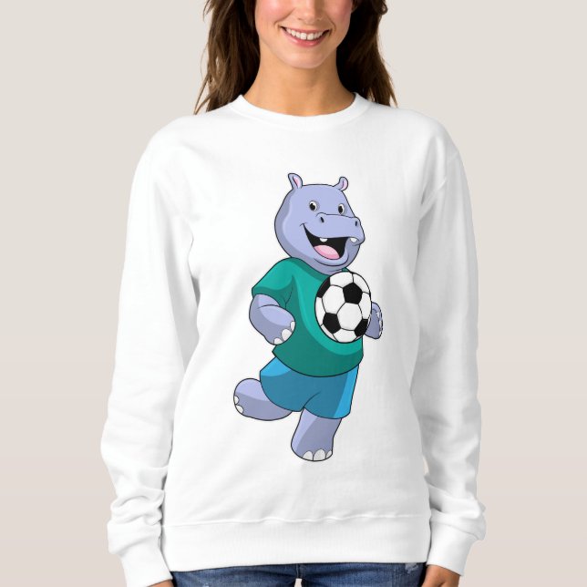 Hippo as Soccer player with Soccer T Shirt (Framsida)