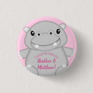 Hippo Baby Shower Rosa Knapp