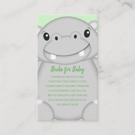 Hippo Baby Shower Tilläggskort