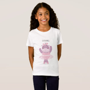 Hippo Ballerina T Shirt