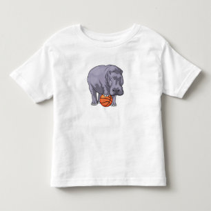 Hippo Basketball-spelare Basketball T Shirt
